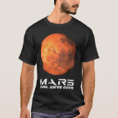 Mars Ja, we gaan Astronomie Space Exken Occu T-shirt (Voorkant)