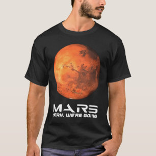 Mars Ja, we gaan Astronomie Space Exken Occu T-shirt