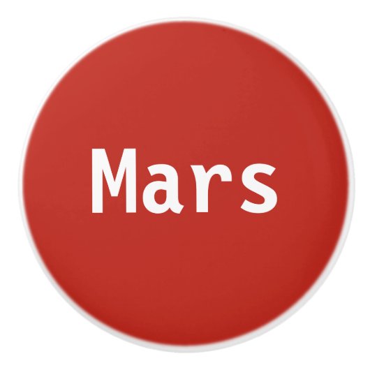 Mars keramische Knob Knop (Voorkant)