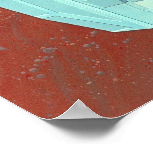 Mars-koloniePoster Poster (Hoek)