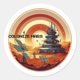 MARS KOLONISEREN RONDE STICKER