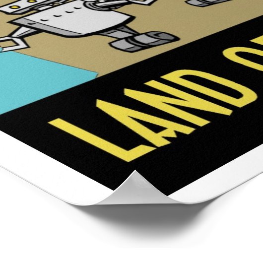 MARS - LAND VAN HET POSTER ROBOTS (Hoek)