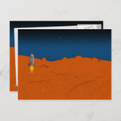 mars landing briefkaart (Voorkant / Achterkant)