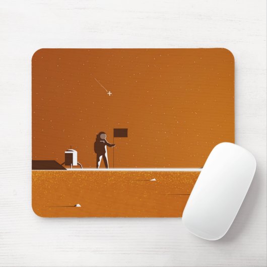 Mars Landing Mousepad Muismat (Met muis)