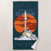 Mars landingsraketten strandlaken (Voorkant)