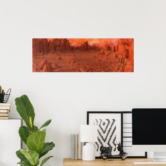 Mars landschap poster (Thuiskantoor)