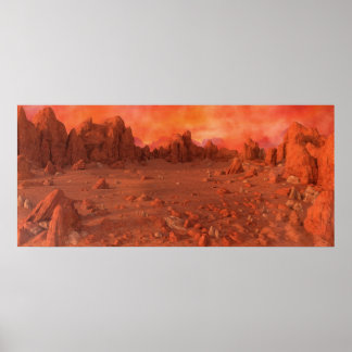 Mars landschap poster