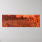 Mars landschap poster (Voorkant)