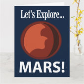 Mars laten we Mars verkennen Kaart (Gele Bloem)