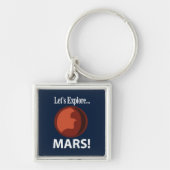 Mars laten we Mars verkennen Sleutelhanger (Voorkant)