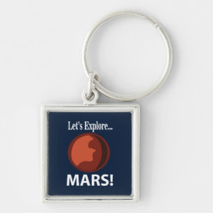 Mars laten we Mars verkennen Sleutelhanger