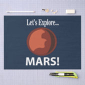 Mars laten we Mars verkennen Tissuepapier (Craft)