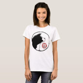 MARS logo-kop met witte MARS-schijf met rode omtre T-shirt (Voorkant volledig)