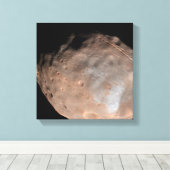 Mars maan Phobos 2 Canvas Afdruk (Insitu (Houten vloer))