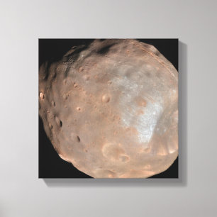 Mars maan Phobos Canvas Afdruk
