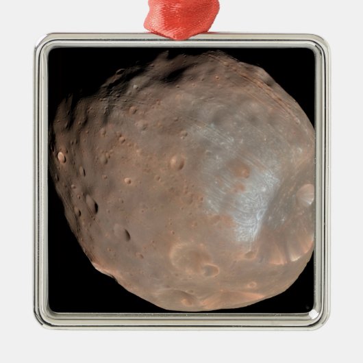 Mars maan Phobos Metalen Ornament (Voorkant)
