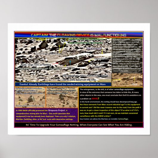 Mars Machines gemaskeerd Poster (Voorkant)