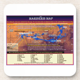 Mars Marineris-kaart Bier Onderzetter