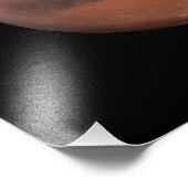 Mars Martian Space Astronomy Foto Afdruk (Hoek)