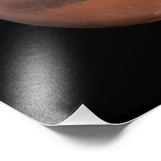 Mars Martian Space Astronomy Foto Afdruk (Hoek)