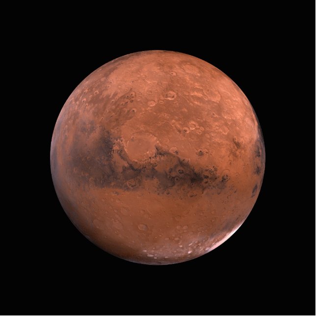 Mars Martian Space Astronomy Staand Fotobeeldje (Voorkant)