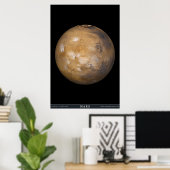 Mars met Hoesje voor wolken Poster (Thuiskantoor)