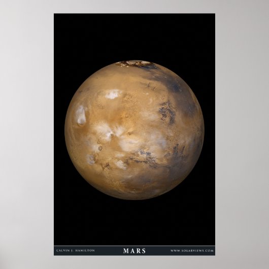 Mars met Hoesje voor wolken Poster (Voorkant)