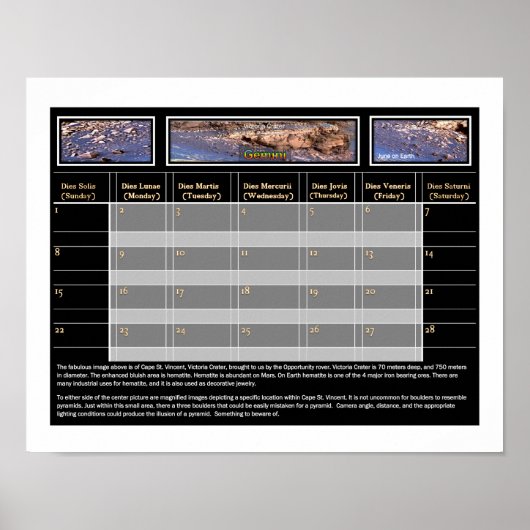 Mar's mineralen poster (Voorkant)