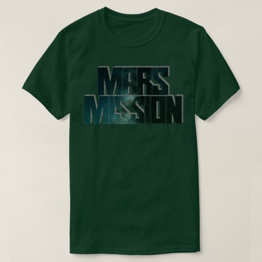 Mars-missie T-shirt (Design voorkant)