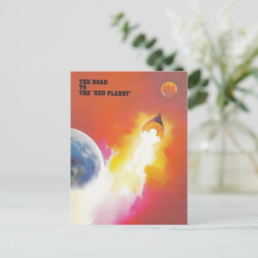 Mars Mission Briefkaart (Staand voorkant)