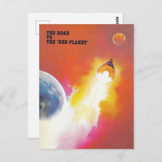 Mars Mission Briefkaart (Voorkant / Achterkant)