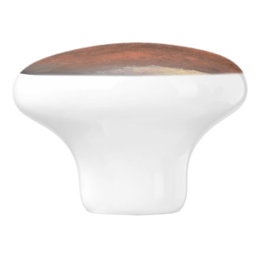 Mars Mooi Rood Zonnestelsel Planeet Ram Keramische Knop (Zijkant)