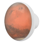 Mars Mooi Rood Zonnestelsel Planeet Ram Keramische Knop (Rechts)