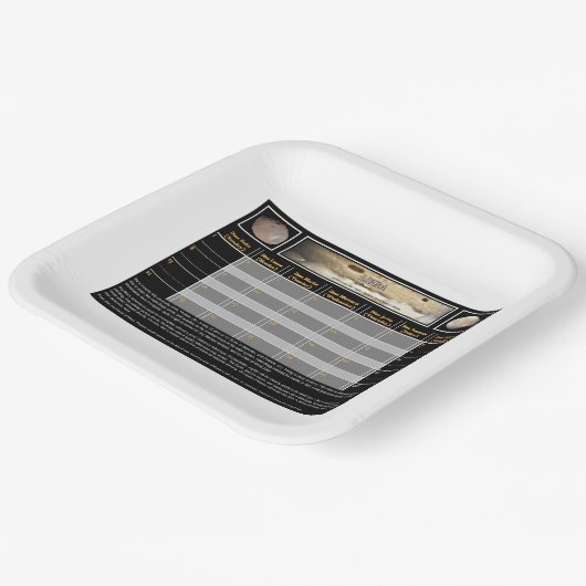 Mar's Moons Papieren Bordje (Gebogen)