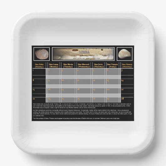 Mar's Moons Papieren Bordje (Voorkant)