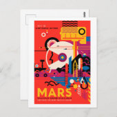 Mars - NASA-visies van de Toekomst Briefkaart (Voorkant / Achterkant)