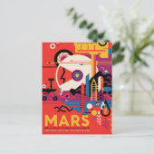 Mars | NASA Visies van de Toekomst Briefkaart (Staand voorkant)