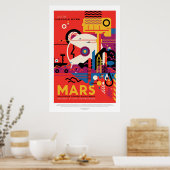 Mars | NASA Visies van de Toekomst Poster (Keuken)
