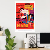 Mars | NASA Visies van de Toekomst Poster (Thuiskantoor)