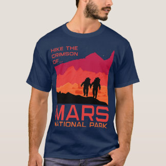 Mars Nationaal Park Grappige Ruimte T-shirt
