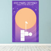 mars odyssey 2001 canvas afdruk (Insitu (Houten vloer))