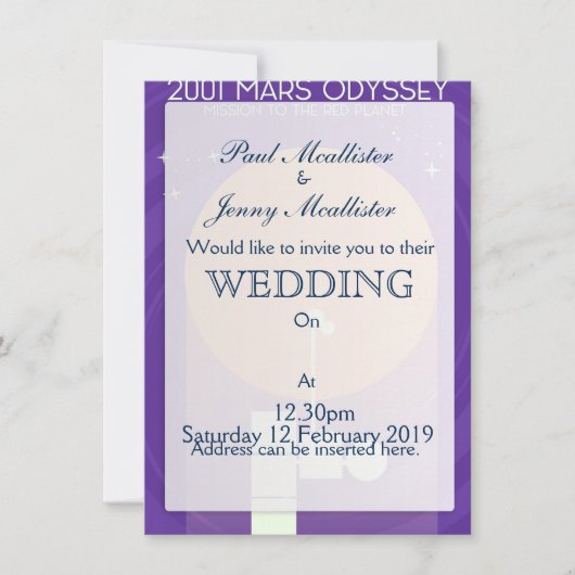 mars odyssey 2001 kaart (Voorkant)