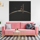 Mars Odyssey ruimteschip boven marszee Canvas Afdruk (Insitu (Woonkamer))