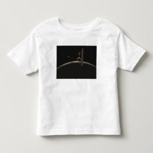 Mars Odyssey ruimteschip boven marszee Kinder Shirts