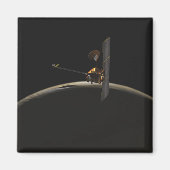 Mars Odyssey ruimteschip boven marszee Magneet (Voorkant)