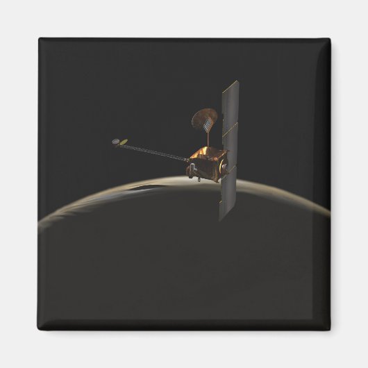 Mars Odyssey ruimteschip boven marszee Magneet (Voorkant)