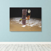 Mars Odyssey ruimtevaartuig Canvas Afdruk (Insitu (Houten vloer))