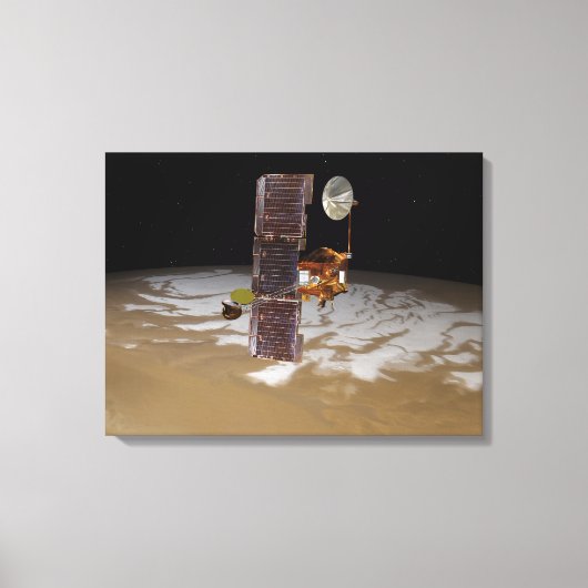 Mars Odyssey ruimtevaartuig Canvas Afdruk (Voorkant)
