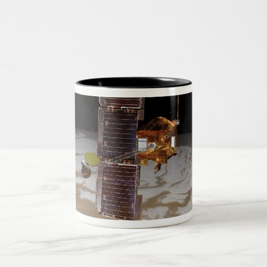 Mars Odyssey ruimtevaartuig Tweekleurige Koffiemok (Center)