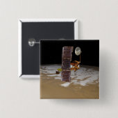 Mars Odyssey ruimtevaartuig Vierkante Button 5,1 Cm (Voorkant /achterkant)
